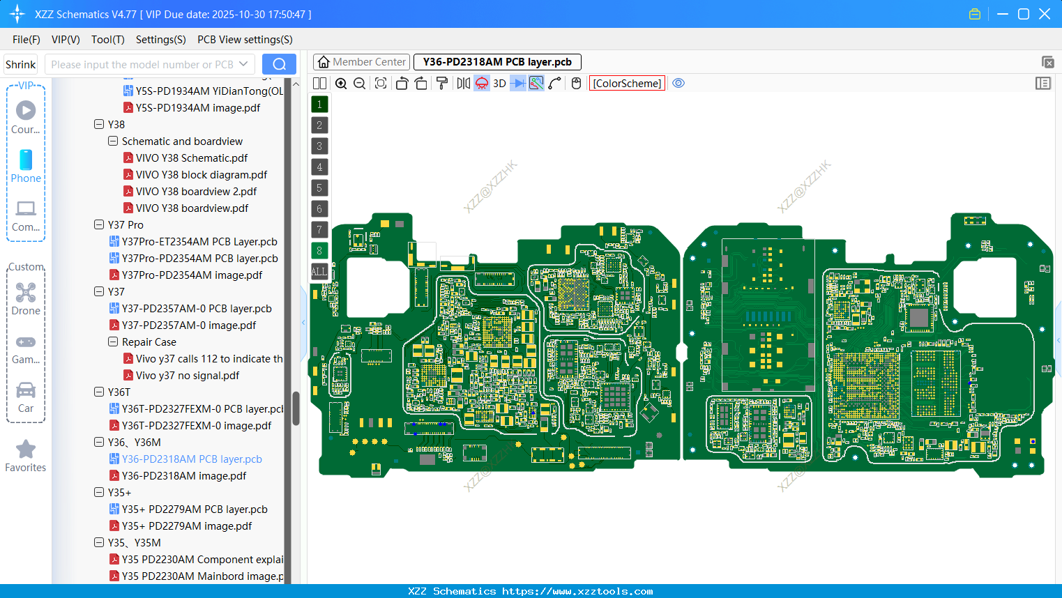 VIVO Y36-PD2318AM PCB Layer